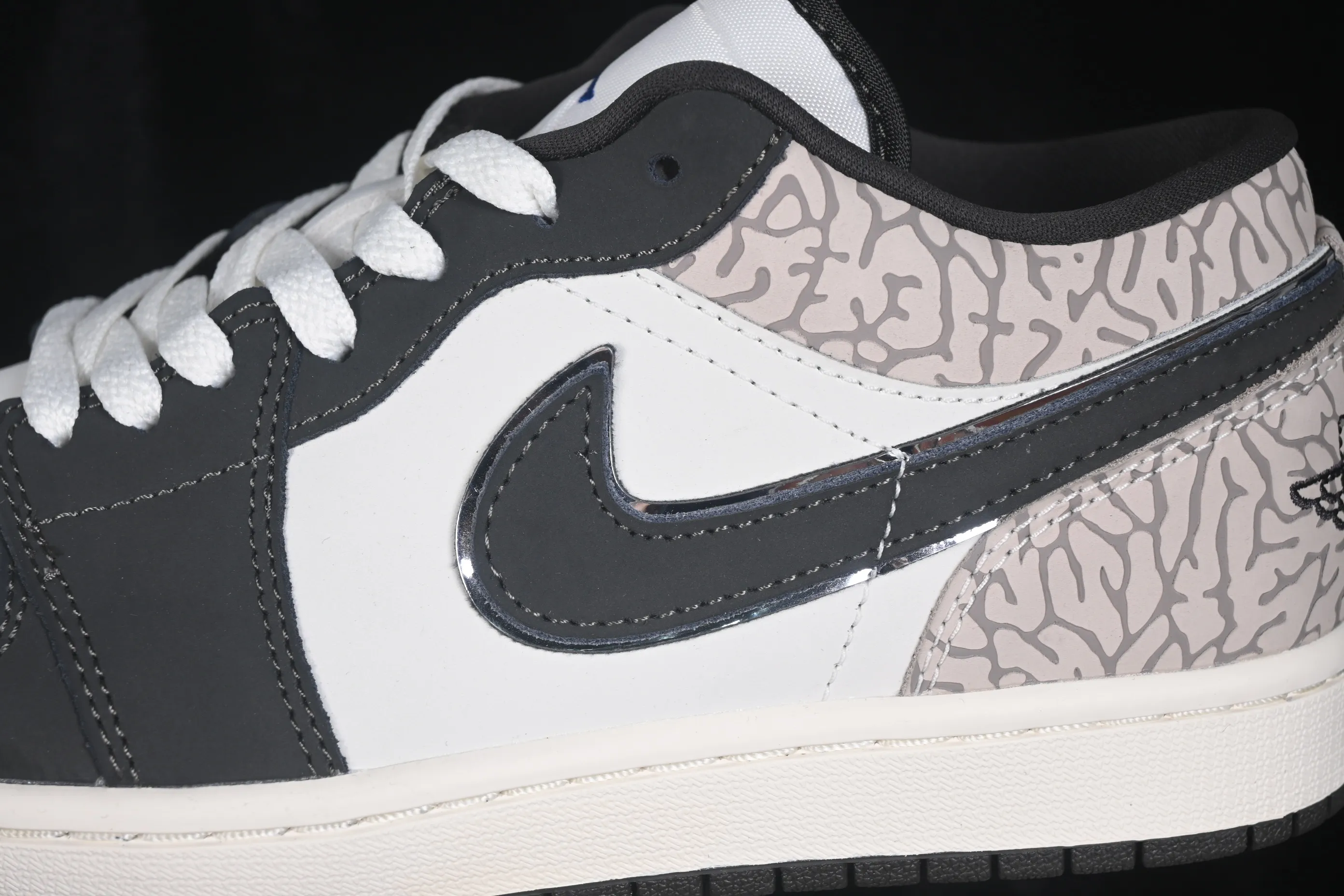 All categories Air Jordan Jordan series basketball shoes Air Jordan 1 Low G version pure original Air Jordan 1 Low AJ1 Joe 1 white gray burst pattern low-top retro cultural basketball shoes IU2268-100